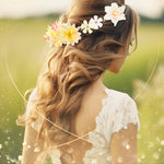 PALAY Flower Hair Clips for Women with Secure Alligator Clips and 12 Chiffon Roses | Wedding and Daily Hairstyles