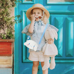 PALAY® Kawaii Girls Canvas Hand Bag Cartoon Cute Cinnamoroll Purse Bag for Girls Cute Phone Bag Crossbody Bag with Removeable Shoulder Strap Fashion Girls Day Bag Handbag, 20x13x5cm