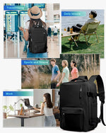 PALAY Travel Backpack for Men with 32x20x42cm Shoe Compartment and 14in Laptop Slot | Waterproof Polyester Design