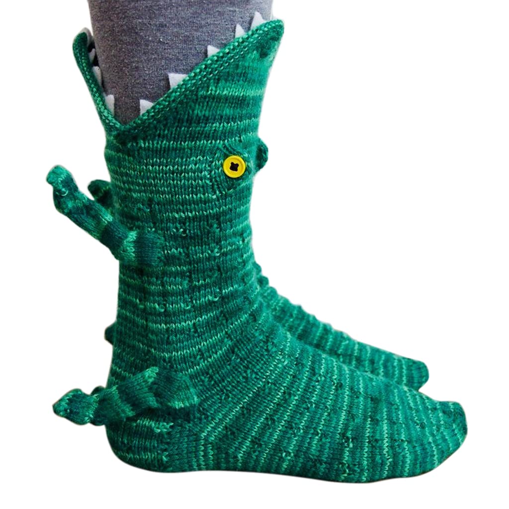 PALAY Floor Socks for Women featuring Handmade Knit Non-slip Design | Cozy Green Winter Gift