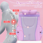 PALAY® Unicorn Backpack for Kids Girls Stylish Durable Water-Resistant Backpack Shoulder School Bags for Girls Kids 6-12 Years Old Birthday & Rakhi Gift - Purple