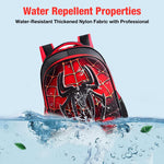 PALAY School Kids Backpack with 3D Batman Hard Shell and Padded Straps Red for 3–6 Years