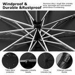 PALAY Umbrella for Travel and Commuting with 50 in Canopy and 10 Dual Ribs | Auto Open Close