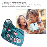 PALAY Head Scarf for Women featuring Satin Silk‑feel Polyester Fabric 35in Square 3PCS Set