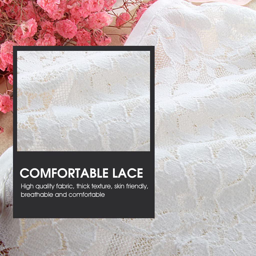 PALAY® Fake Collar White Detachable Fake Shirt Collar Floral Lace Blouse Half Shirts for Women Girls Elegant Collar Shirt False Collar for Dress Tops