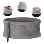 PALAY Running Belt Bag for Workouts featuring 360° Open Pocket and Elastic Hook | Grey