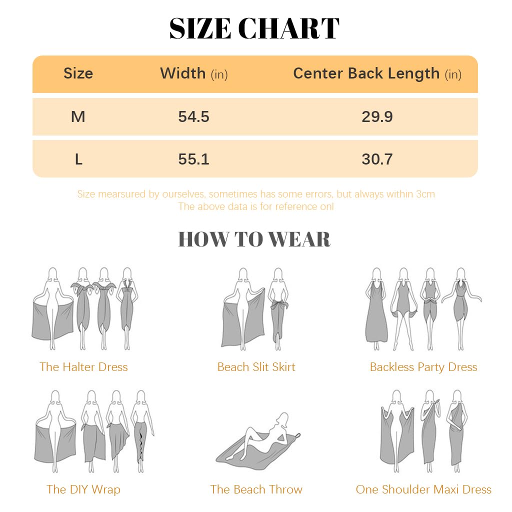 PALAY Beach Wear Dress for Women with Backless Wrap Style and Quick Dry Fabric | Black