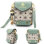 PALAY Sling Bag for Women with Magnetic Button Closure and 18×14×10cm Design | Black PU Crossbody Pouch