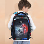 PALAY School Bag for Boys with 3 Compartments Waterproof Oxford Fabric | Lightweight Laptop Backpack for Travel and School