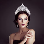 PALAY Tiara for Women featuring 6 in Diameter and 2.7 in Height with 3A Rhinestones | Ideal for Wedding Bridal Party and Maternity Photoshoot