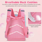 PALAY® Girls School Backpack Unicorn Cartoon Backpack Primary Bookbag Waterproof Backpack for School, Travel, Camping, Burden-relief Backpack School Gift for Kids 3-6 Years Old