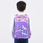 PALAY® Girls School Backpack Unicorn Cartoon Backpack Primary Bookbag Girls Backpack for School, Travel, Camping, Waterproof Burden-relief Backpack School Gift for Kids 5-10 Years Old