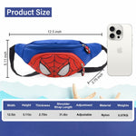 PALAY Kids Chest Bag with Adjustable Quick Release Strap for Travel | Blue Spider Man Print