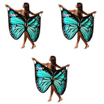 PALAY Beach Wear Dress for Women featuring Butterfly Print and Adjustable Fit | Lightweight Waterproof Cover Up 3 PCS