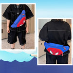 PALAY Kids Chest Bag with Adjustable Quick Release Strap for Travel | Blue Spider Man Print