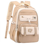 PALAY School Backpack for Students with Multi Pocket Design and Trolley Strap | Stylish Cartoon Print for Travel