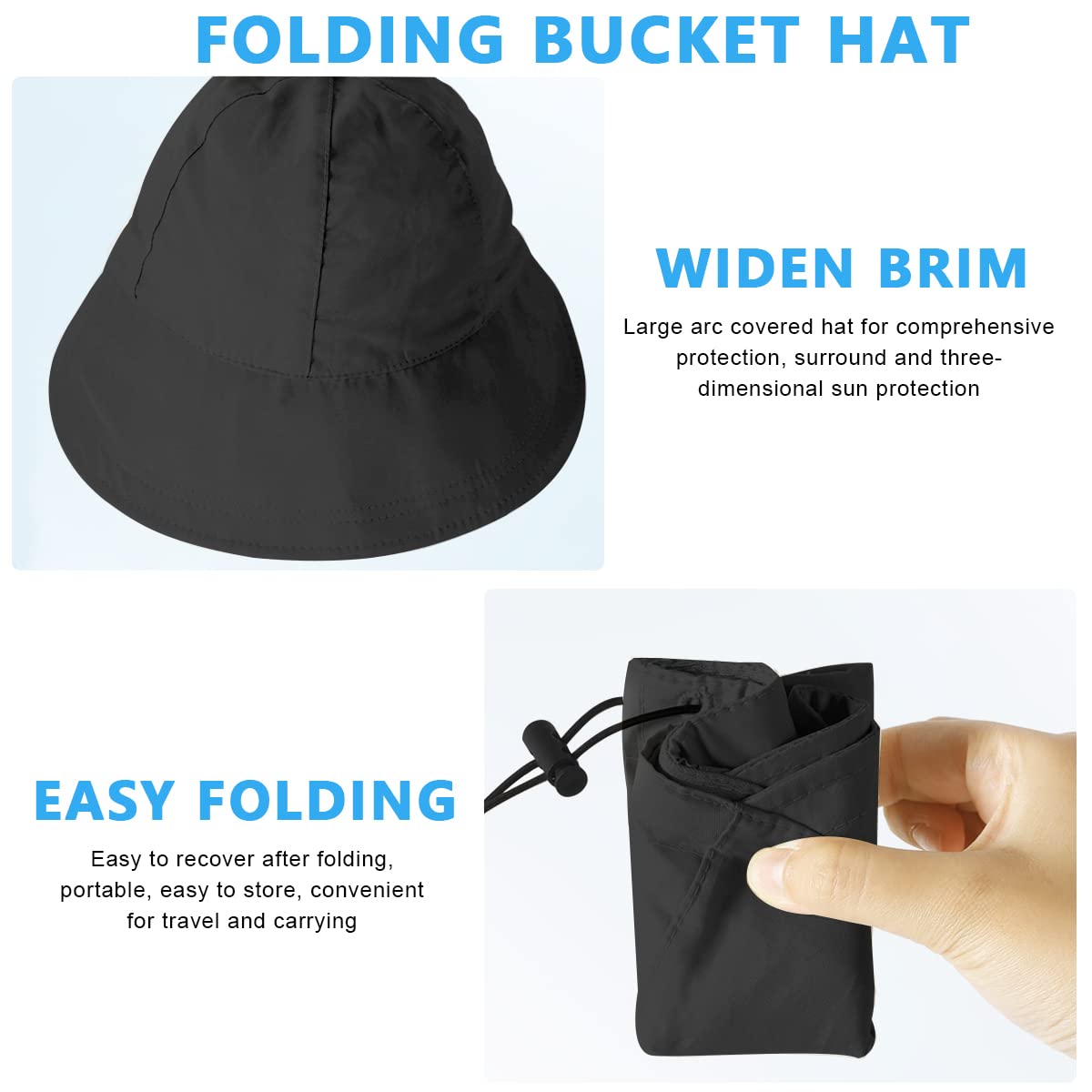 PALAY Bucket Hat for Women with 56–58 cm Adjustable Drawstring and Quick Dry Fabric | Sun Protection for Beach and Outdoor Use