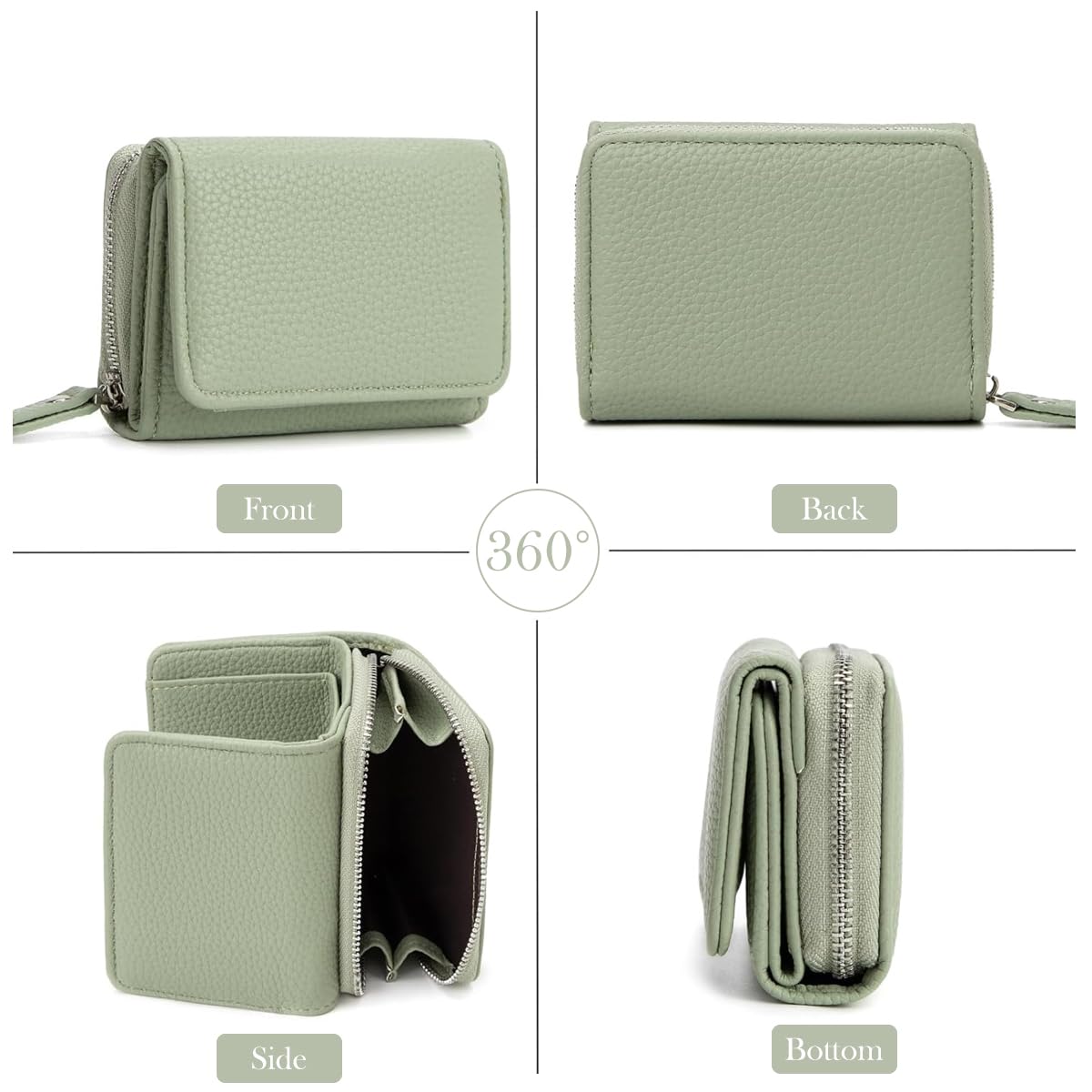 PALAY Small Wallet for Women 10x8x4cm with Multi Compartment Design and PU Leather | Travel Purse