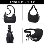 PALAY Crossbody Bags for Daily Use with Dual Zipper Design 35x12x22cm | Soft Nylon