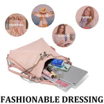 PALAY Tote Bag for Women with Convertible Shoulder and Backpack Design | Pink PU Hobo Bag