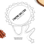 PALAY Waist Chain for Women featuring 63+45cm Adjustable Star Link Design in Silver | Y2K Style
