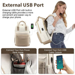 PALAY Laptop Backpack for Travel and School featuring USB Charging Port and Oxford Cloth Design