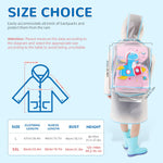 PALAY Kids Raincoat for School with Integrated Backpack Cover and EVA Cartoon Hood | 6–10 Years