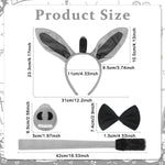 PALAY Animal Tutu Skirt Costume Set for Kids with Cow Ears Tail and Bow Tie | Halloween Dress‑Up