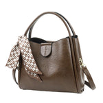 PALAY Fashion Women Handbag for Everyday Use featuring Classic Vintage Brown PU Tote | Versatile Crossbody Bag for Gift Occasions