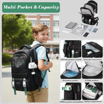 PALAY School Bag Trolley Rolling Backpack for Kids featuring 6 Wheels and Detachable Stand | Ideal for Elementary and Middle School