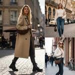 PALAY Shoulder Bag for Women featuring Knotted Strap and Zipper Closure 27x7x15 cm Brown Suede | Stylish Day to Evening Crossbody