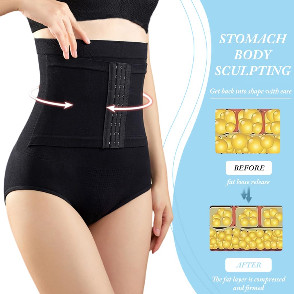 PALAY Women's Shapewear Underwear for Tummy Control featuring 3 Row Buckle & Neoprene Fabric