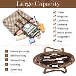 PALAY Women Tote Bag for Office and Travel with Multi Pocket Design 34x14x29cm PU Leather