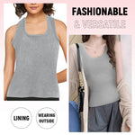 PALAY Thermal Top for Women featuring Fleece Lined Wide Straps in Black | Warm Winter Vest