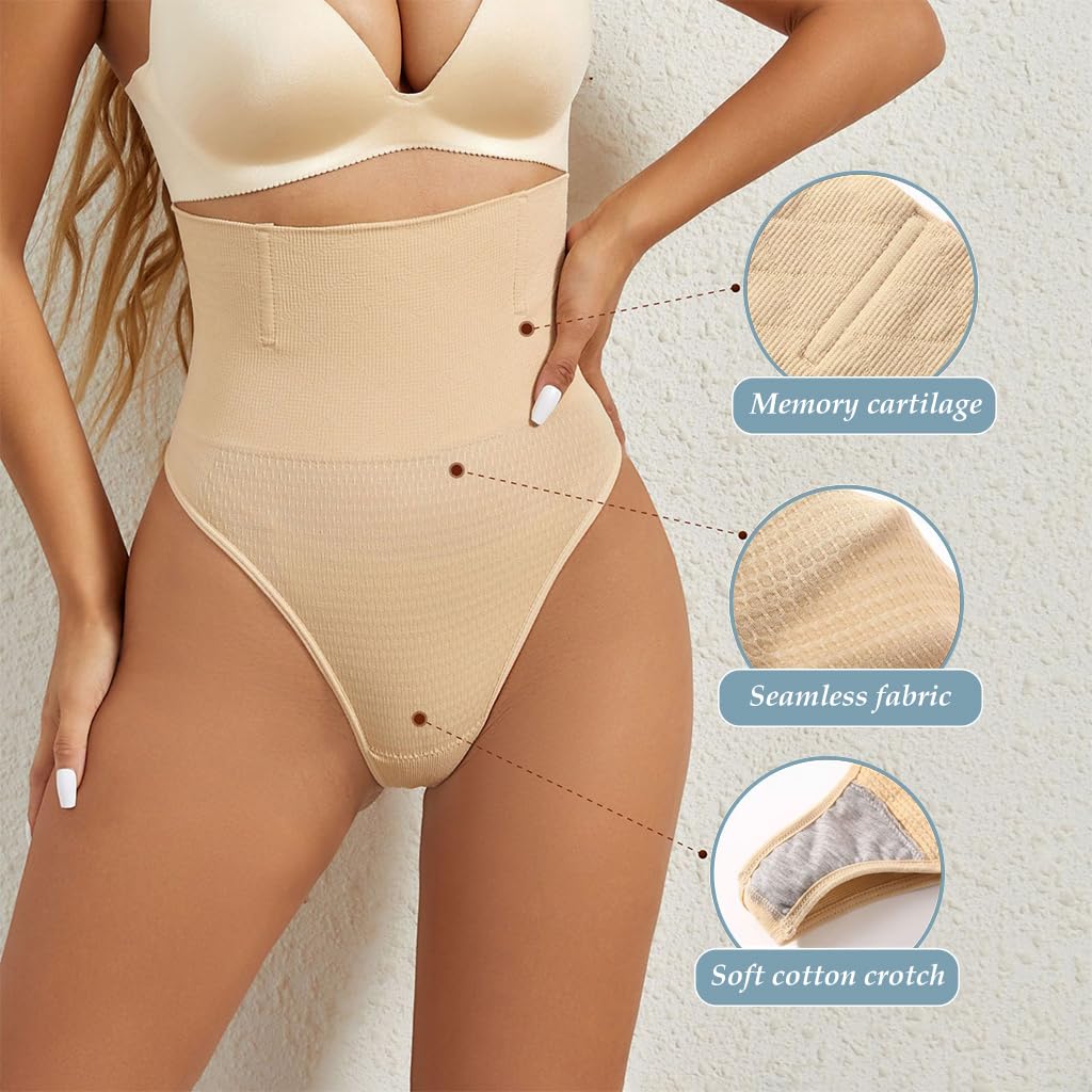 PALAY Body Shaper Waist Trainer for Everyday Use with Butt Lifter and Seamless Thong | Fits 55–65 kg
