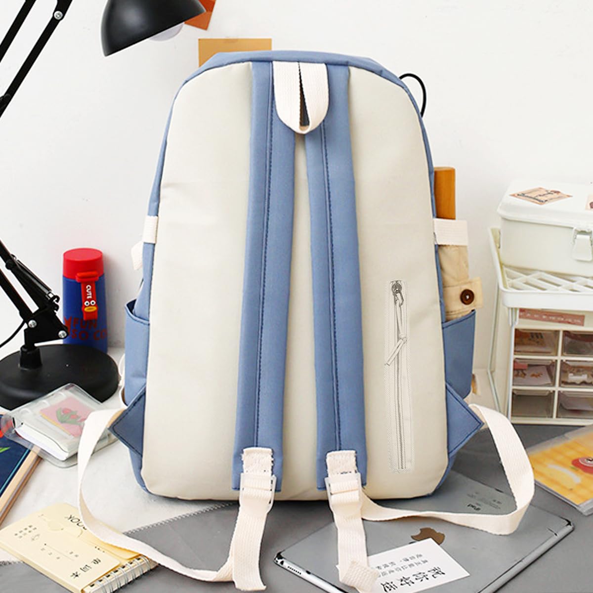 PALAY Cute Backpack for Girls with 30×13×43 cm Capacity and Multi Pocket Canvas Set | Waterproof School Bag