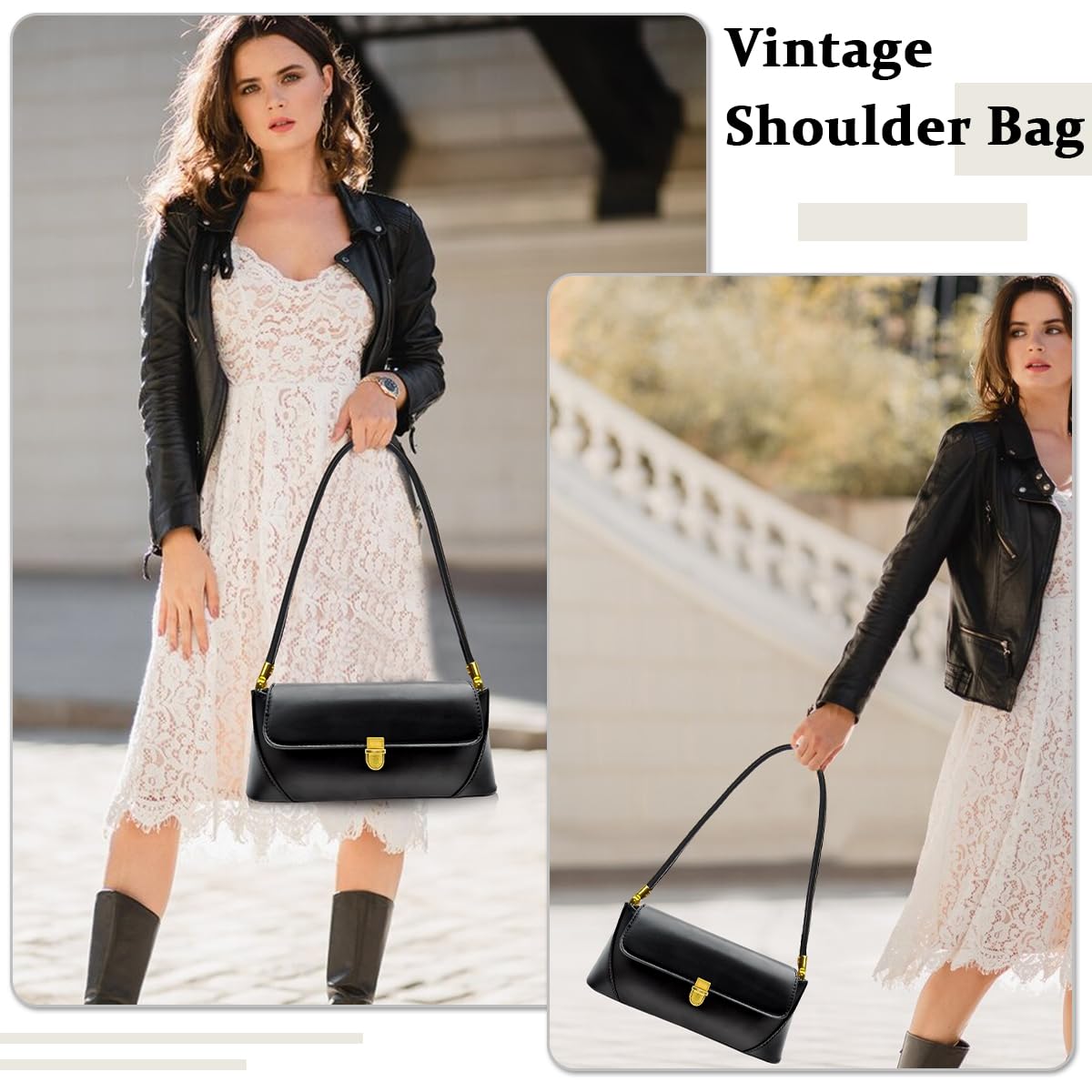 PALAY Women Handbag for Any Occasion with Metal Snap Buckle and PU Leather Design