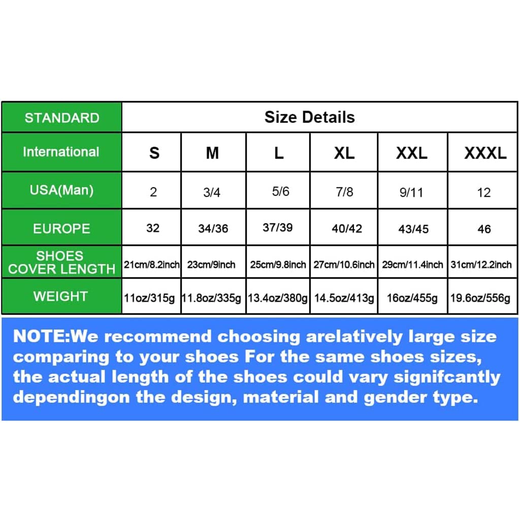 PALAY Silicone Shoe Covers for Rainy Days with Double Snap Closure and TPE Sole | Fits Size 9‑11