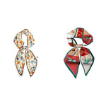 PALAY Silk Scarf Combo for Suits and Blazers featuring Floral & Horse Prints | 59 in Long