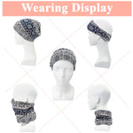 PALAY Hijab Caps for Women featuring Two Openings 27x28cm Stretch Polyester Spandex | Floral Slouchy Beanie for Chemo and Everyday Wear