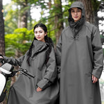 PALAY Long Rain Coat for Hiking and Travel featuring 360° Hood & 126cm Length | Unisex