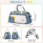 PALAY® Gym Bag Fashion Gym Bag with Shoe Compartment Lightweight Duffle Bag Shoulder Bag Travel Bag Multifunctional Gym Bag Waterproof Day Pack Shoulder Bag Gym Bag with Adjustable Shoulder Strap