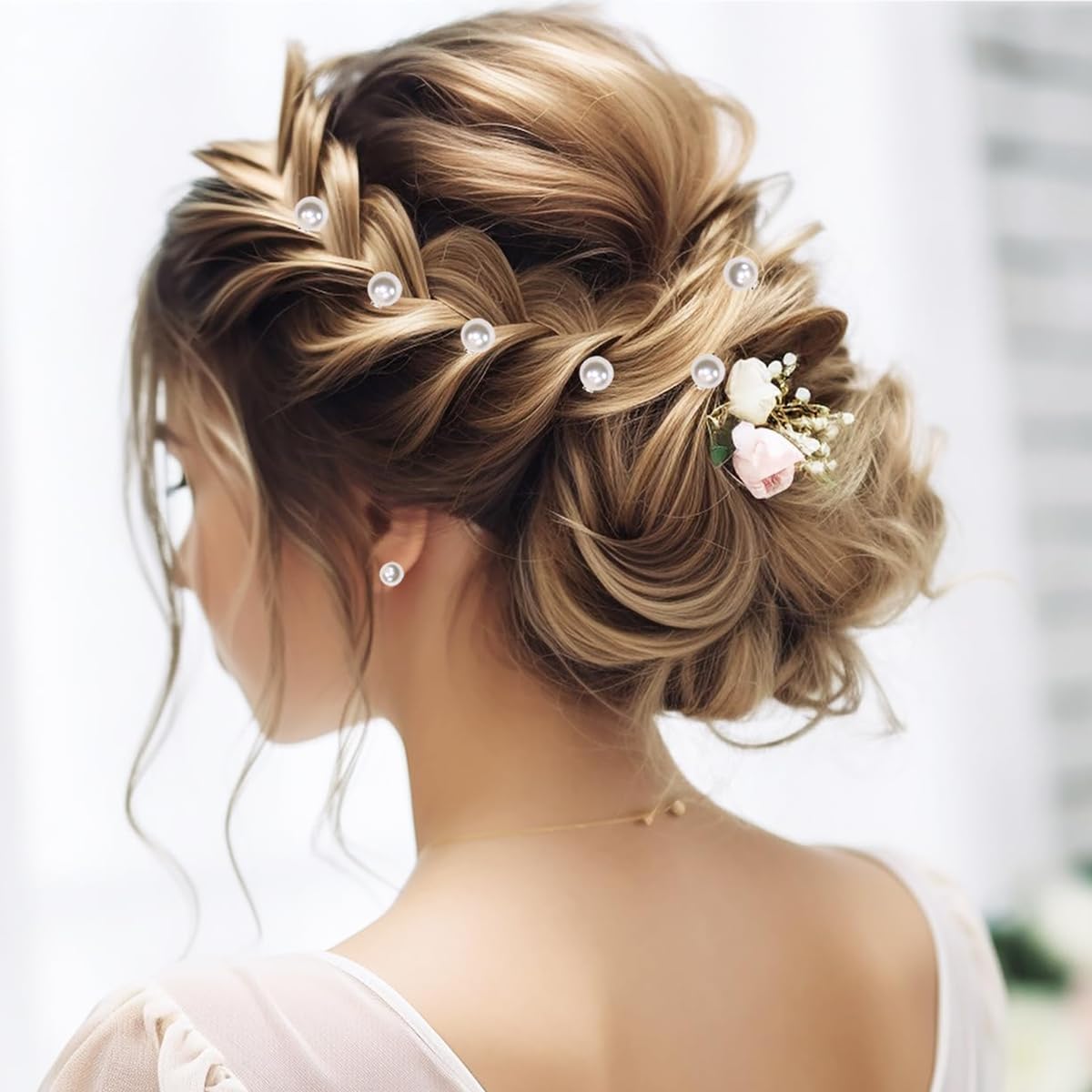 PALAY Pearl Hair Clips for Daily & Wedding Hairstyles featuring 20 Mini Pins | White Alloy