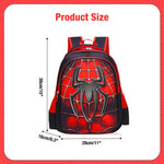 PALAY School Kids Backpack with 3D Batman Hard Shell and Padded Straps Red for 3–6 Years