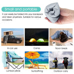 PALAY Travel Air Pillow for Camping and Hiking with Quick Deflate Valve 50×35cm White