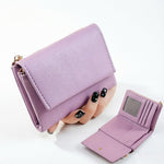 PALAY® Leather Wallet for Women Blocking Trifold Wallet with ID Window and Zipper Coin Pocket for Everyday Use
