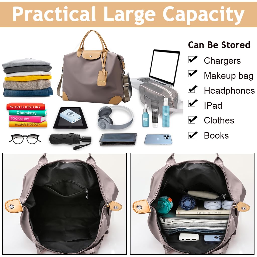 PALAY® Women Duffel Bag WaterproofTravel Bag Oxford Clothes Handbag with Shoulder Strap Fashion Women Duffel Bag Tote Bag Fitness Bag, 41x16x33cm