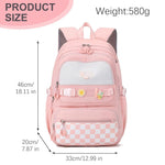 PALAY School Backpack for Students with 15.6 in Laptop Compartment and Padded Straps | Waterproof Oxford Cloth Design for Girls