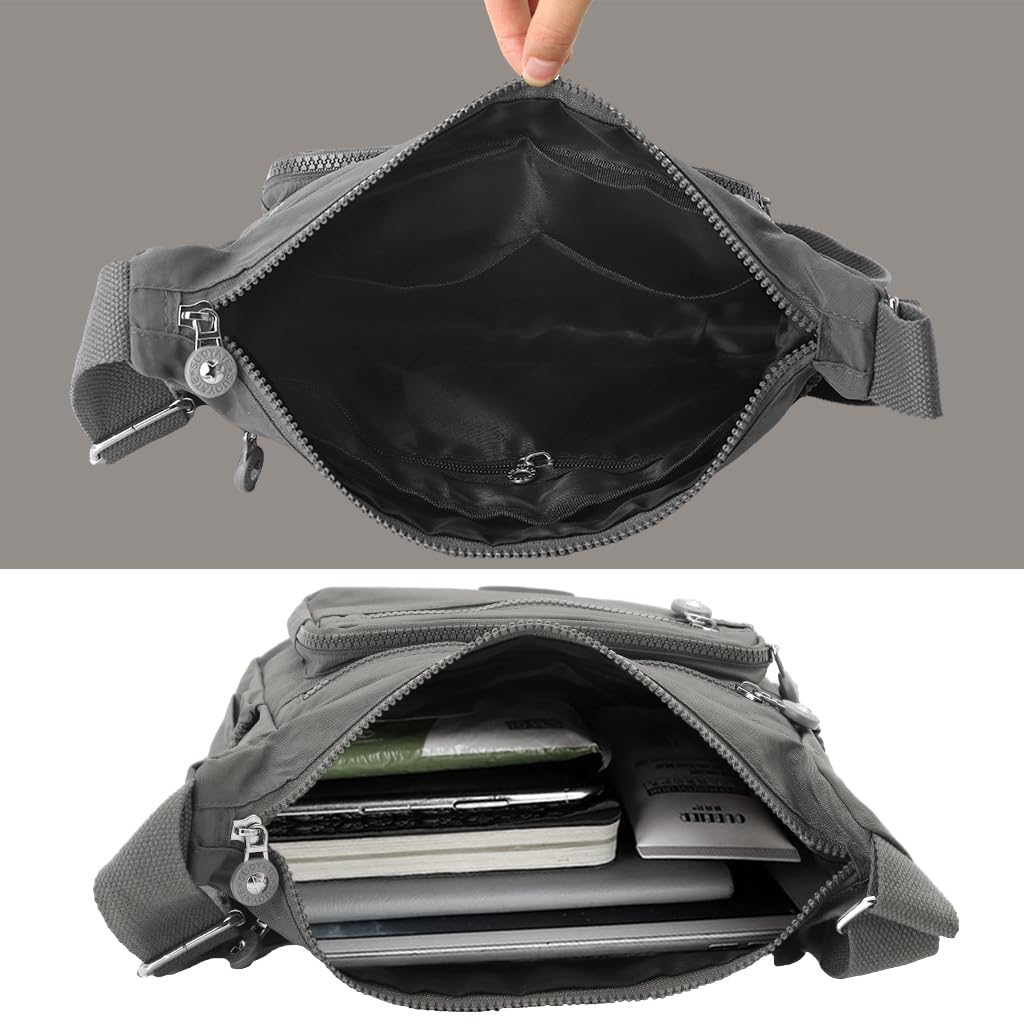 PALAY Women's Crossbody Bag for Everyday Use featuring 10.2x8.2 in Compartments | Waterproof Nylon Shoulder Satchel