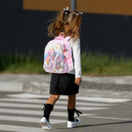 PALAY Unicorn Backpack for Schoolgirls featuring Double Layer Design and Waterproof Nylon | Ideal Gift for Girls Aged 4–6